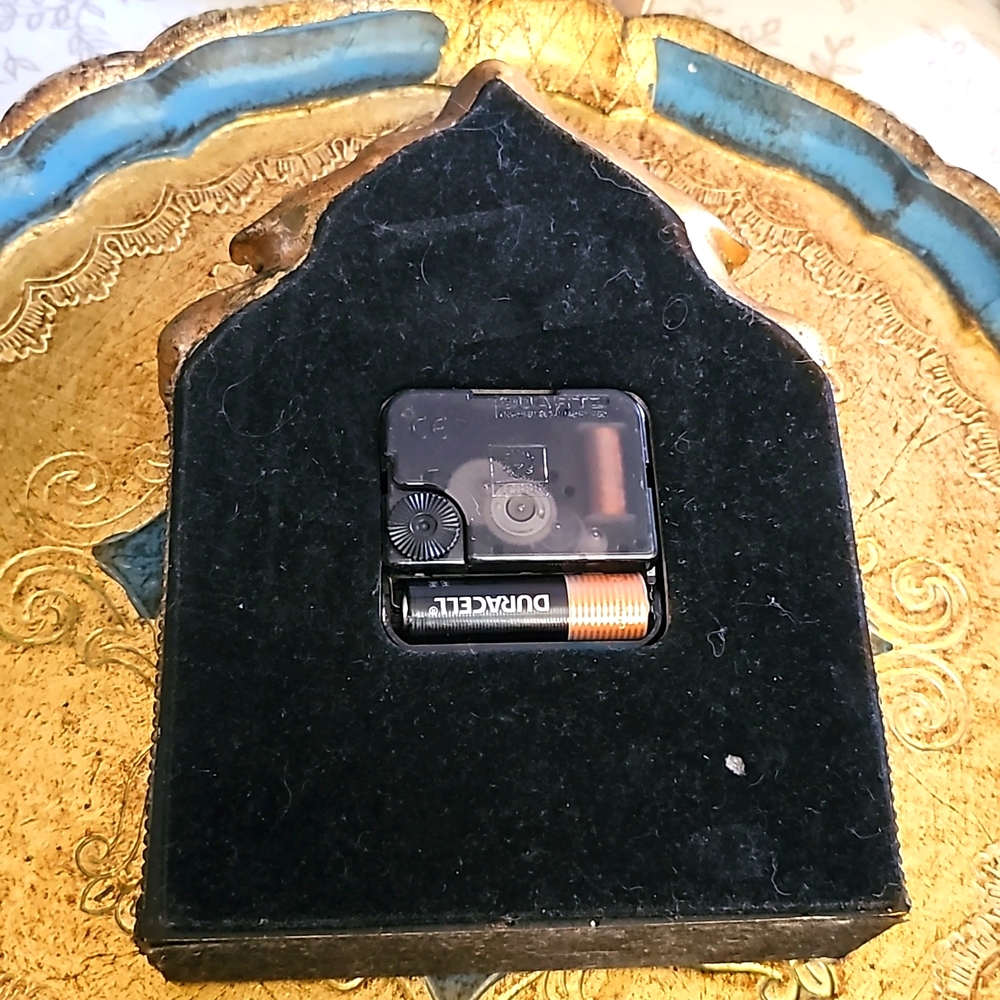 Vintage Venetian Murano Glass Mantel Clock - Picture 8 of 8